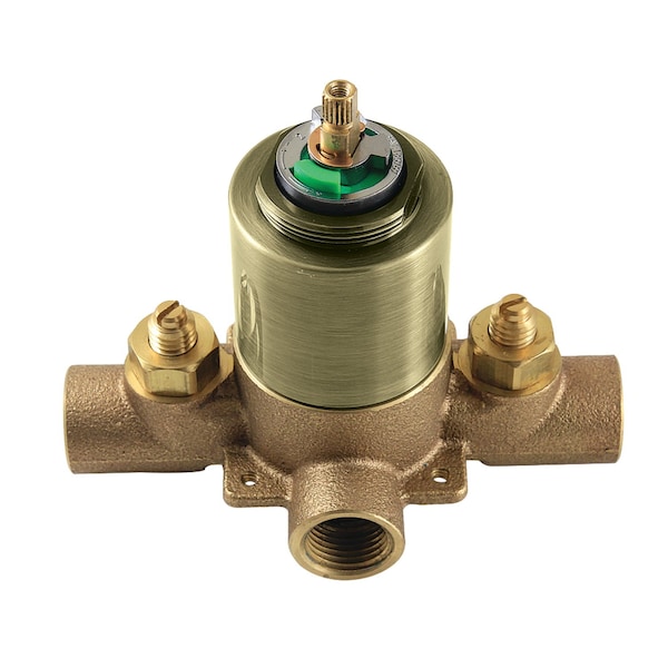 Pressure Balanced Tub and Shower Valve, Antique Brass